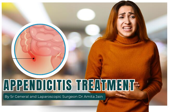 Dr Amita Jain specialised appendicitis doctor Banners